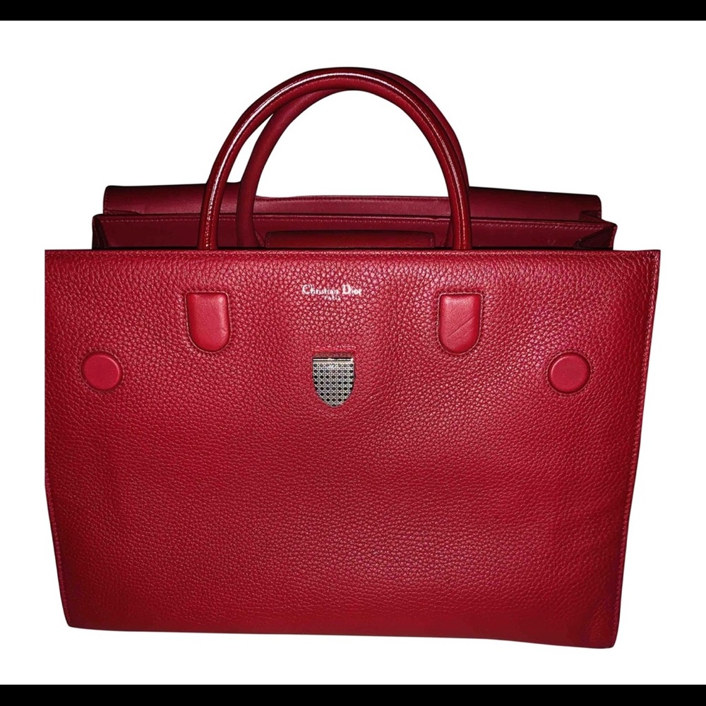 Authentic Christian Dior DIOREVER BAG deep red - Picture 2 of 8